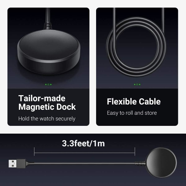 Oplader kompatibel med Samsung Galaxy Watch 4/4 Classic/Gal