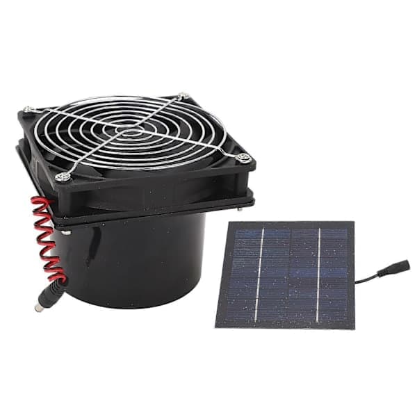 Solcelledrevet vifte, effektiv varmeavledning, ventilasjon, 50W solcellepanel vifte kit 512V