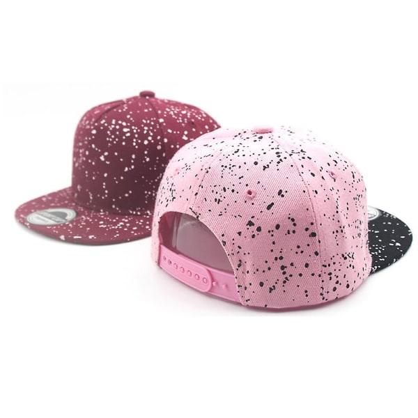 Gutter Jenter Barn Baseballcaps Uformell Hip-hop Street Snapback Hat Pink