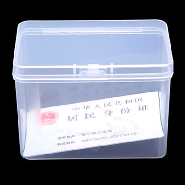 9*5.9*6.5cm Emballageboks Chipboks Opbevaring Transparent Plastik Transparent one size