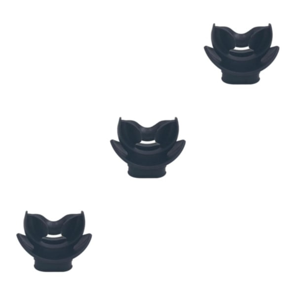 1/2/3/5 sukelluspaineensäädin ja snorkkelisuutin musta 5.1x5cm 3 sarjaa Black 5.1x5cm 3Set
