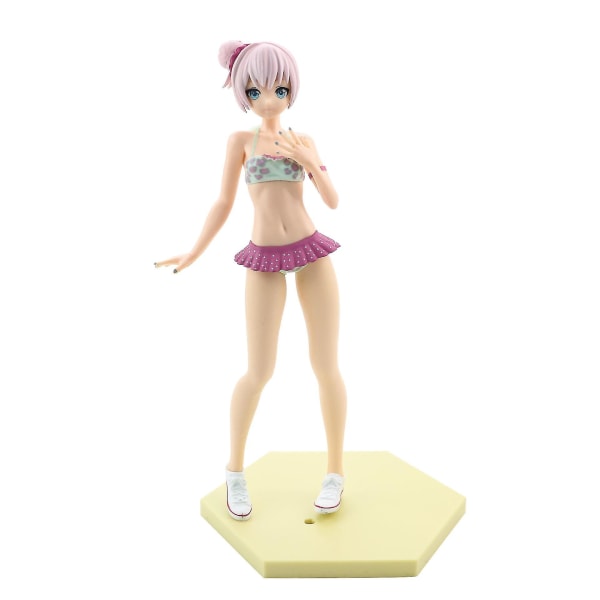 Acgn Figur Anime Figur Tvådimensionell Tjej 23cm Sexig Baddräkt Stående Pos