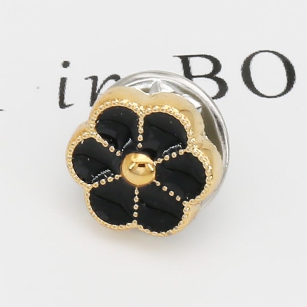 Pin-knapper (sort), sikkerhedsskjorteknapper, metalperlebroche, A
