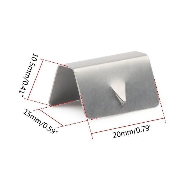 10/20-pack metallfästklämmor för vindavvisare 12pcs