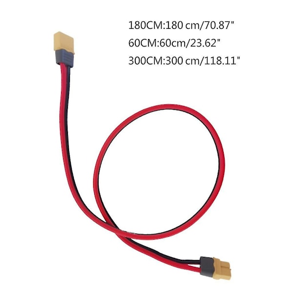 Uros XT60 naar XT60 vrouwelijke connector met 12AWG siliconen draad verlengkabel 60cm