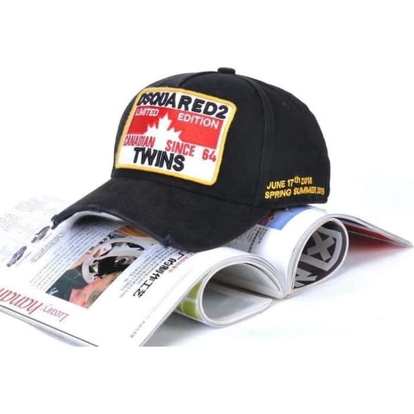 Hip-hop snapback-basebollkeps för män - DSQUARED2 - Svart - Justerbar storlek