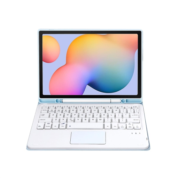 Tastatur + etui til Samsung Galaxy Tab S6 Lite White Ice