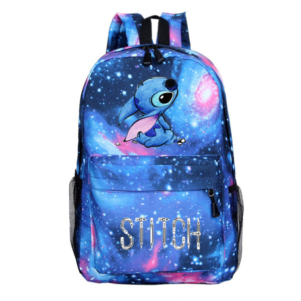 Stitch Ryggsekk Barn Skoleveske Studenter Gutter Bokveske Reiseveske C C