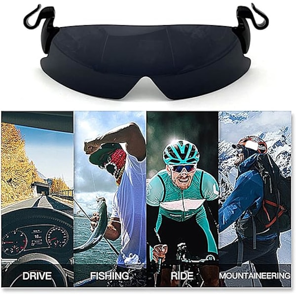 Ulkoilulajit Aurinkolasit, Clip-On Urheiluaurinkolasit, Golf Clip Aurinkolasit, Heijastamattomat Lasit, Musta