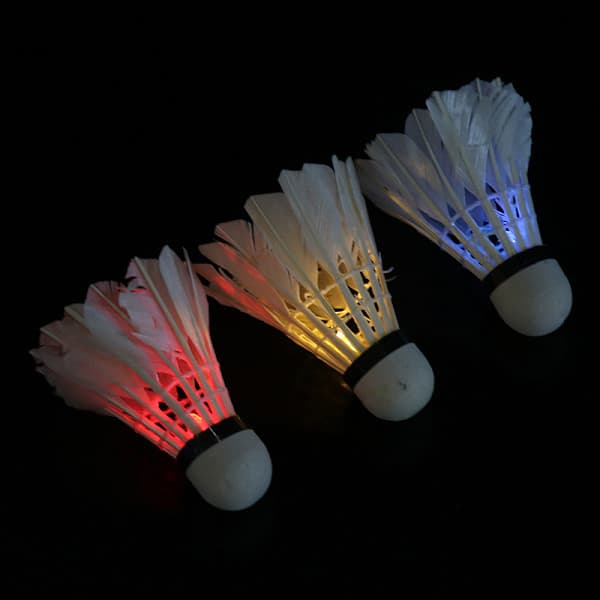 Lysende Badminton Mørk Nat Farverig LED Belysning Sport Badmi Blå one size Blue