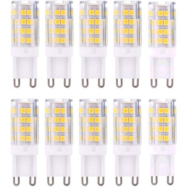 G9 LED-pærer, varmt hvitt 3000K 5W G9 LED, 10-pakning