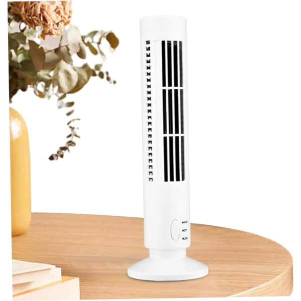 Oscillating Tower Fan, Small Cooling Fan USB Rechargeable Cooling Fan Portable Standing Fan for Bedroom and Office