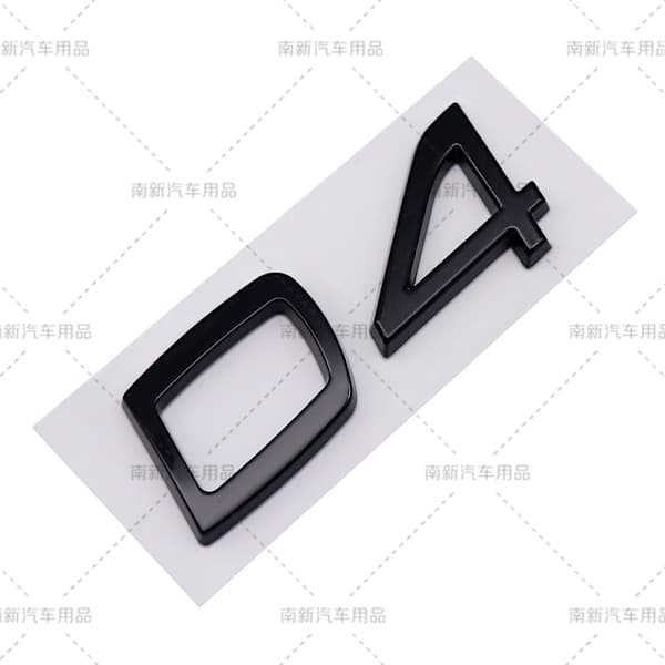 D2 D3 D4 D5 D6 D7 D8 etikett egnet for Volvo modifisert bilvolum bak digital engelsk D2-Black