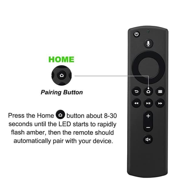 2X Ny erstatnings-L5B83H stemmefjernbetjening til Amazon Fire TV Stick 4K Fire TV Stick