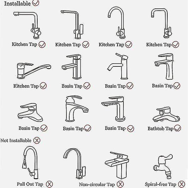 Vaihda hana-adapteri, pesualtaan jakaja, vedenohjainventtiili, vesihanaliitäntä WC-bidee-suihkulle, keittiötarvikkeet