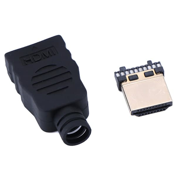 HDMI Han-stik Transmissionsterminaler med Æske Sort One Size