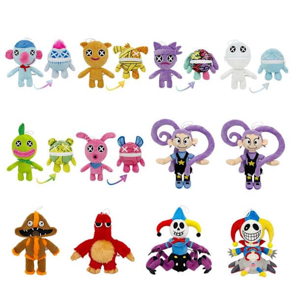 Poppy Playtime 5 Plyschdocka - Skräckspel Gosedjur Barn Samlarobjekt Present - Långt lockigt hår flicka lila kläder