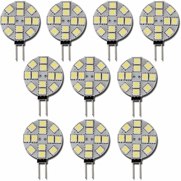 10x G4 LED-lampa DC 12v Ej dimbar Vit 6000k byte av glödlampa 20w halogenlampa för kök Husbil Rv Trailer Båt