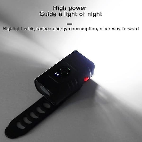 Kraftig T6 Sykkellys - 1000 Lumen LED Frontlys for Sykling, USB Oppladbart