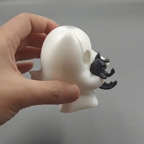 Halloween Spøkelsesfigur Skummel Resin Spøkelsesstatue Spøkelsesornament A