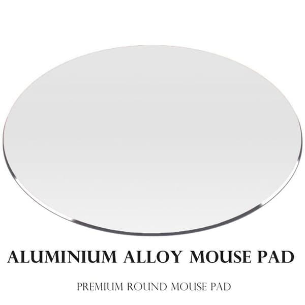 Aluminium musematte Kontor Tynn Hard Musematte Skinn Sølv