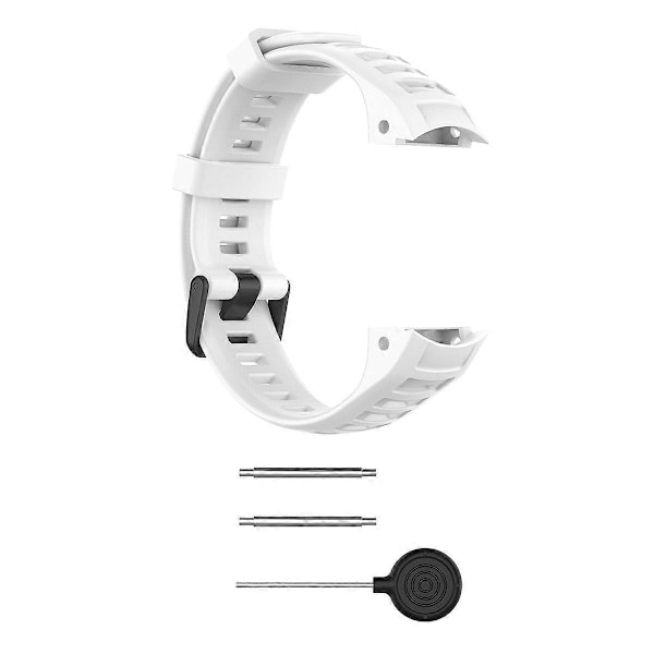 Silikon Klokkereim for Garmin Instinct Tactical/Instinct Tide/Instinct 2/Instinct Armbånd med Svart Spenne White