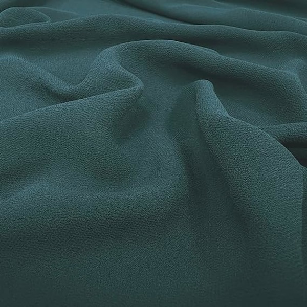 Chiffonscarf för kvinnor - Andningsbar mjuk silkeslen chiffonscarf, lätt luftig damhalsduk, tealgrön