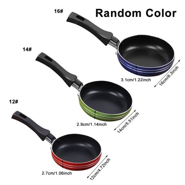 1 stk. Mini stekepanne Non Stick Pan Egg Omelett Frokost Omelett 14 cm