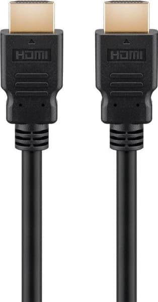 HDMI-kabel 10m, forgyldt, 1.4, rundt, sort