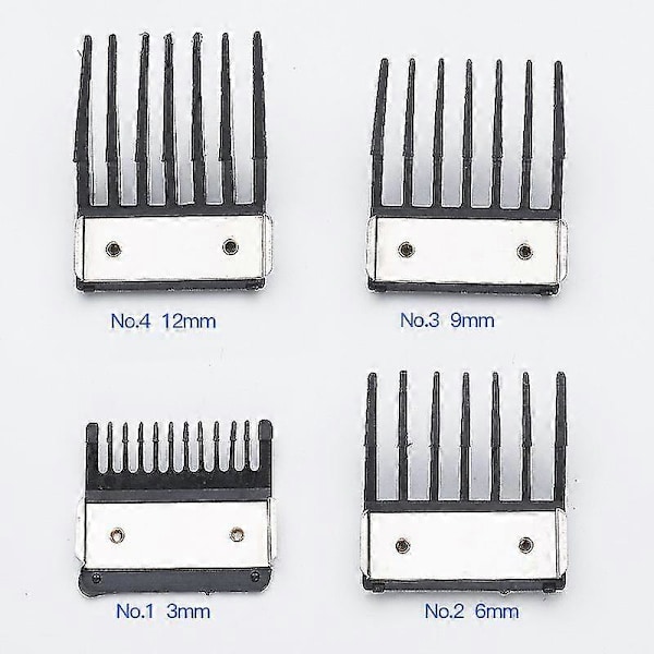 4 Kamfästen med Metallförstärkt Klippguide 3mm 6mm 9mm 12mm