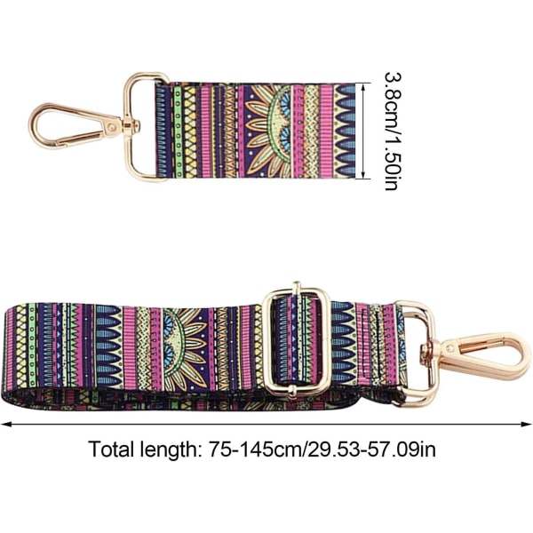 Justerbare skulderstropper med bredde, udskiftningsstropper, 2 taskebånd til håndtasker, lærredsstropper, udskiftningsstropper, crossbody-taske, clutch