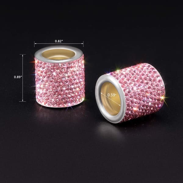 Bil Nakkestøtte Krave, 4 stk. Krystal Universal Chrome Bil Interiør Dekoration