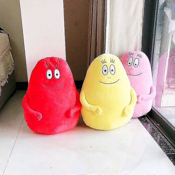 50cm Familie Barbapapa Plyslegetøj Stor Størrelse Blød Tegneserie Anime Fyldte Puder Dukke Pude Kast Pude Legetøj Til Børn Børn Gave Pink about 50cm