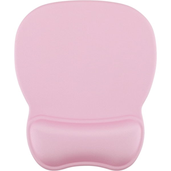 Ergonomisk musemåtte med håndledsstøtte i memoryskum, komfortabel computermusemåtte til bærbar computer, smertelindrende håndledsstøtte ren pink Pure Pink