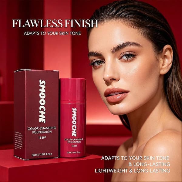 Smooche Farveskiftende Flydende Foundation - 30ml