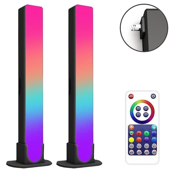 Smarte LED-lysstriper, RGB-lysstriper med scener og musikksynkronisering, LED-lys for TV-bakgrunnsbelysning