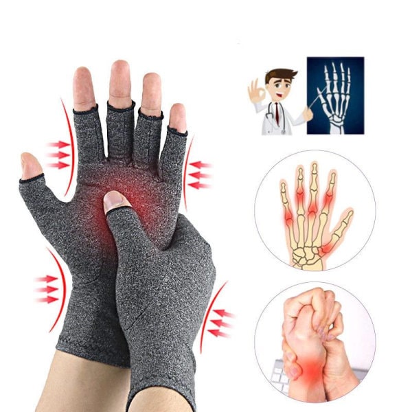 Trykhandsker Ubehag Håndled Beskyttelse Halv Finger Trykhandsker S
