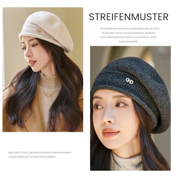 Baret uldhat til kvinder varm baret hat