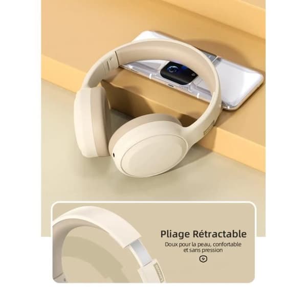 Trådlösa hörlurar - Lenovo - ThinkPlus TH30 - Bluetooth 5.3 - Hopfällbara - HD-mikrofon