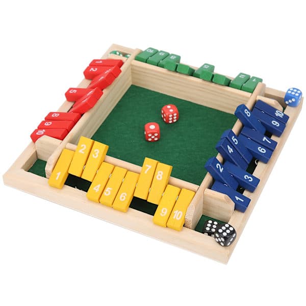 Tärningsspel Mattespel Träbräda Pub Bar Fest Familj Förälder Barn Interaktivt Spel