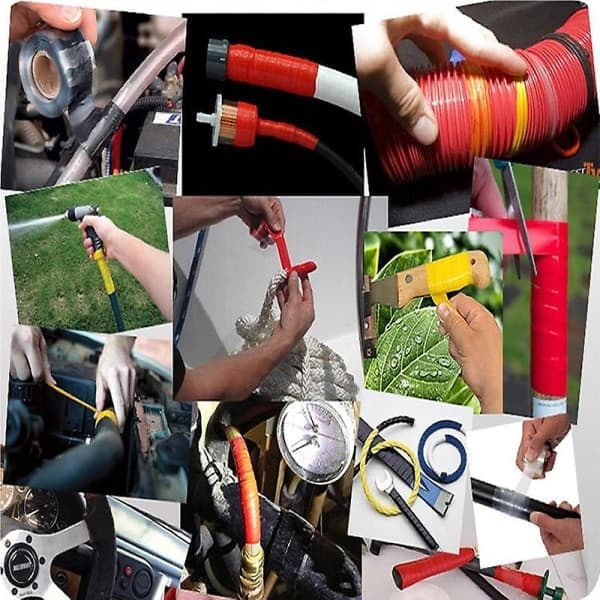 Ruller med grepstape for styre, selvklebende silikontape, styretape, silikongummibeskyttelse for pull-up-stenger, 1\" x 5ft