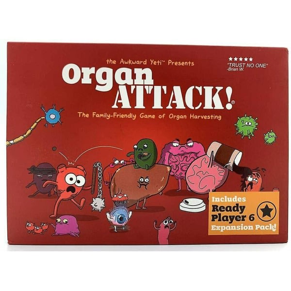 Orgelangrep Brettspill Organhøsting Morsom samling Familiekortspill 2-6 spillere