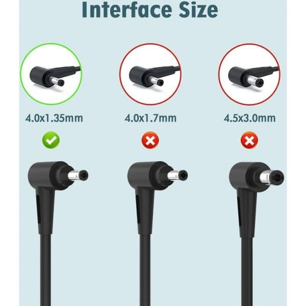 Bærbar lader for ASUS 19V 2.37A 45W (4.0 1.35 mm)