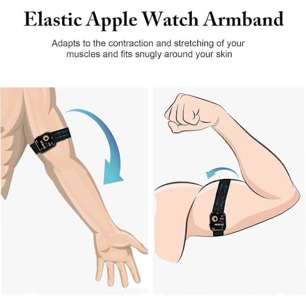 2025 Senaste Modell Elastiskt Ankel-/Armband Kompatibelt med Apple Watch 49mm 46mm