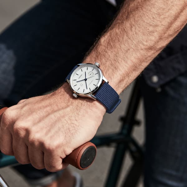 Nyloninen kellonranneke Garmin Descent MK3i:lle, sininen 22mm