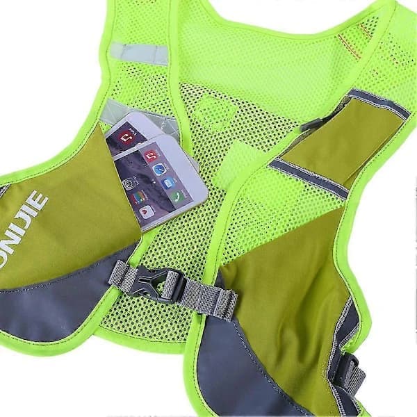 E884 Reflekterende Hydration Pack Rygsæk Taske Sele Vandflaske Vandring Camping Løb Marathon
