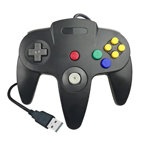 Gaming Joypad Joystick USB Gamepad for Nintendo Game Cube for N64 64 PC (WS)