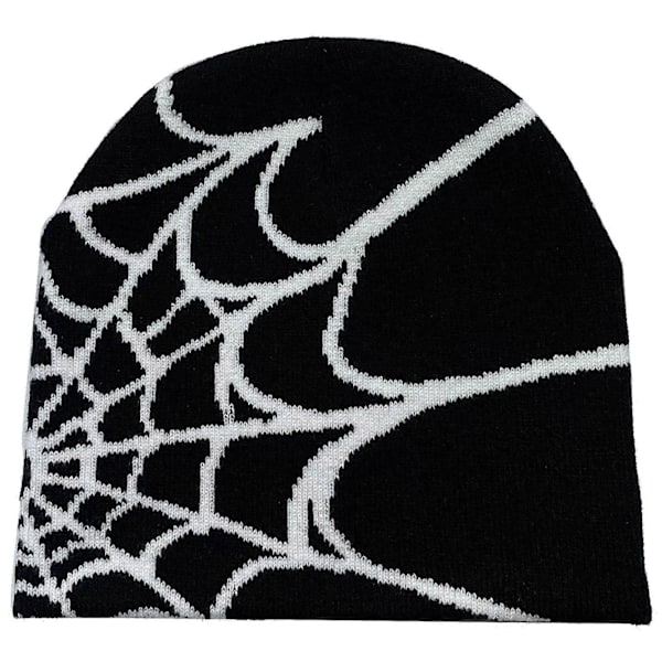 Vinter Beanie Strikket Hat Blød Edderkoppeweb Løstsiddende Slouchy Strikket Vinter Varme Beanies til Koldt Vejr Skate Cap A