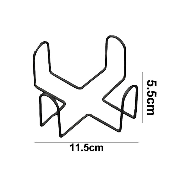 Coaster Holder Metal Holder Opbevaring Til Runde Og Firkantede Coastere, Sort