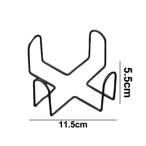 Underläggshållare Metallhållare Förvaring för rund och fyrkantig underlägg, svart
